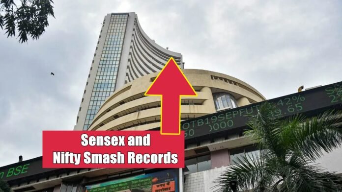 Sensex and Nifty Smash Records