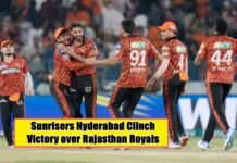 Sunrisers Hyderabad Clinch Victory over RR