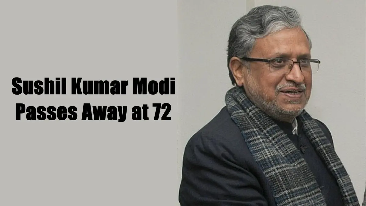 Veteran BJP Stalwart Sushil Kumar Modi Passes Away at 72