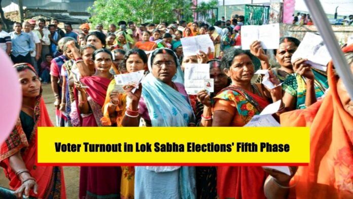 Voter tournout 5th phase
