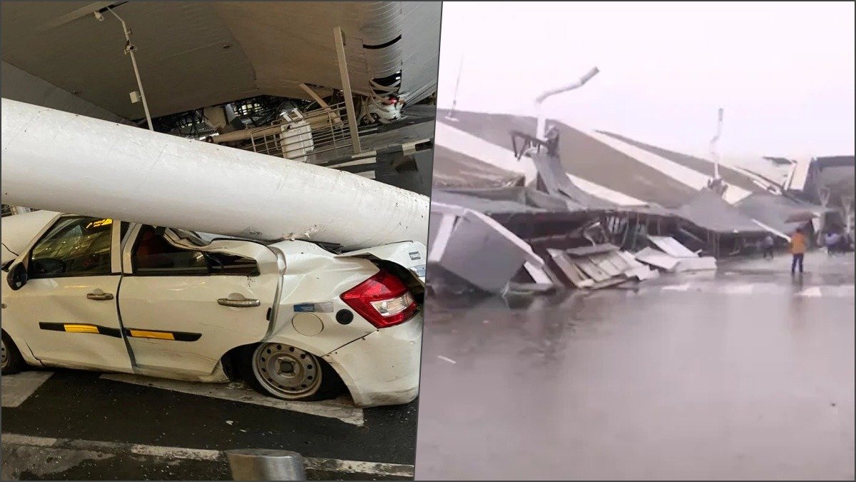 Delhi Airport Roof Collapse Injures Four