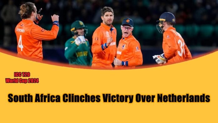 South Africa Clinches Victory Over Netherlands