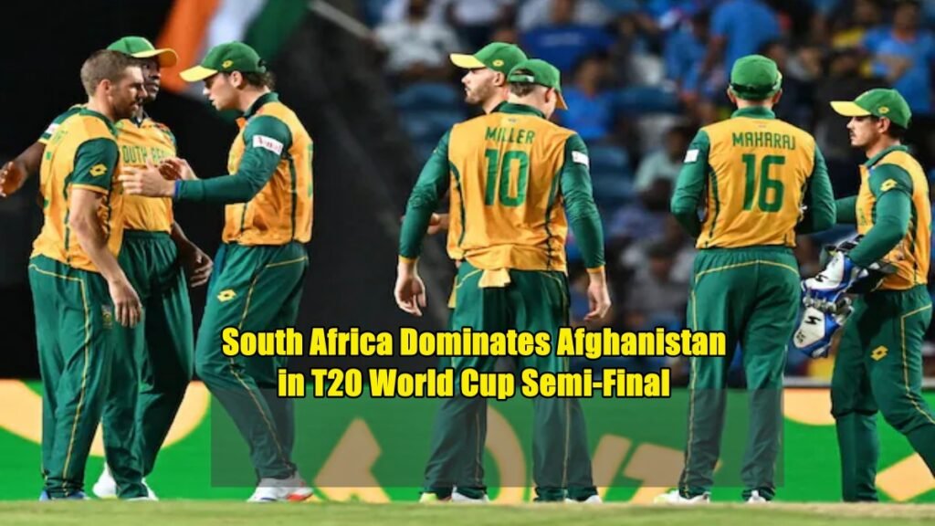 South Africa Dominates Afghanistan