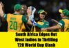 South Africa Edges Out West Indies