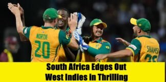 South Africa Edges Out West Indies