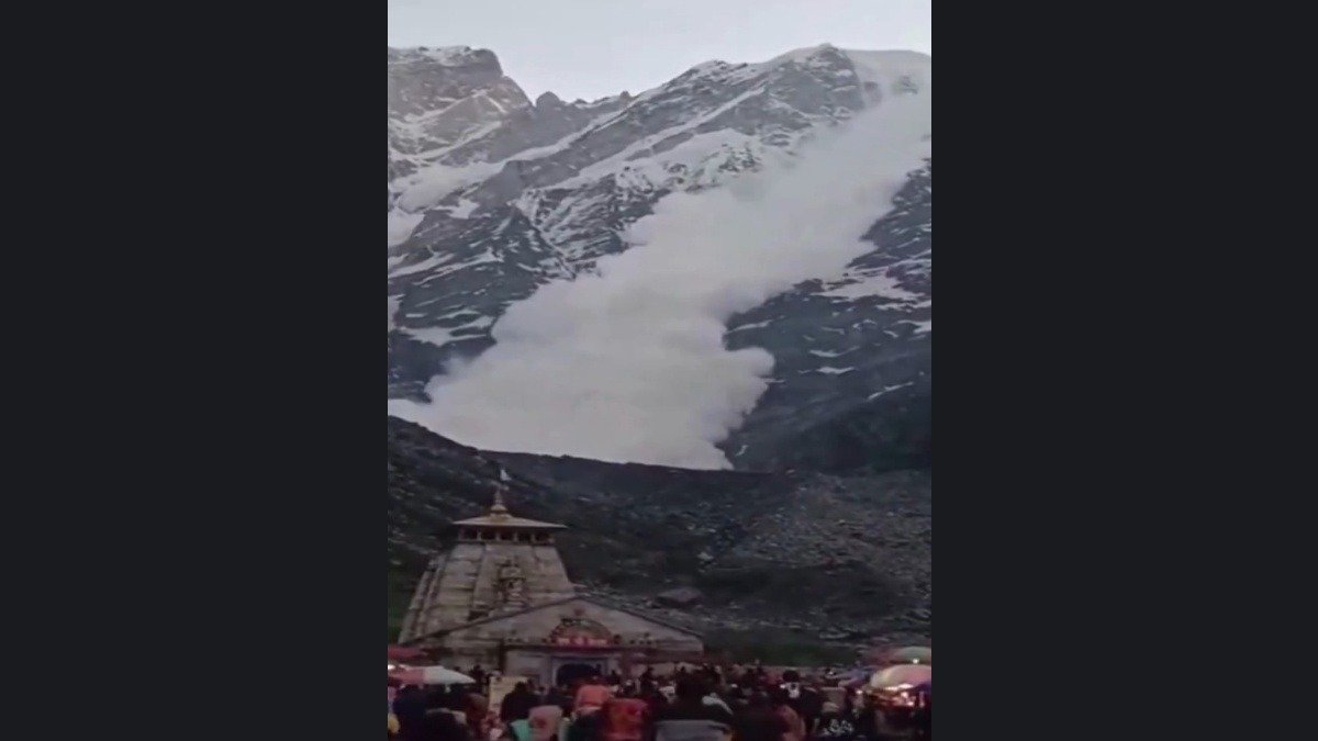Massive Avalanche Hits Gandhi Sarovar Near Kedarnath Dham