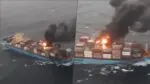 Major Fire Erupts on Container Cargo Vessel off Goa Coast: Indian Coast Guard Responds Swiftly Fire Erupts on Container Cargo Vessel