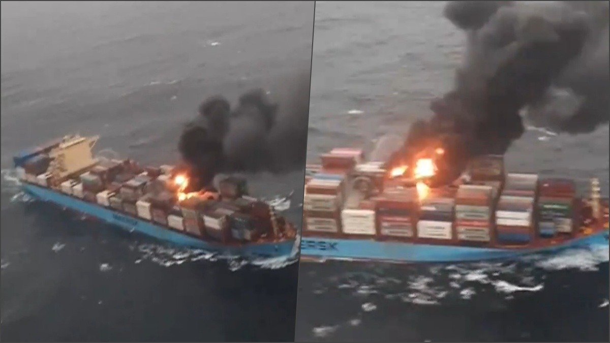 Major Fire Erupts on Container Cargo Vessel off Goa Coast: Indian Coast Guard Responds Swiftly