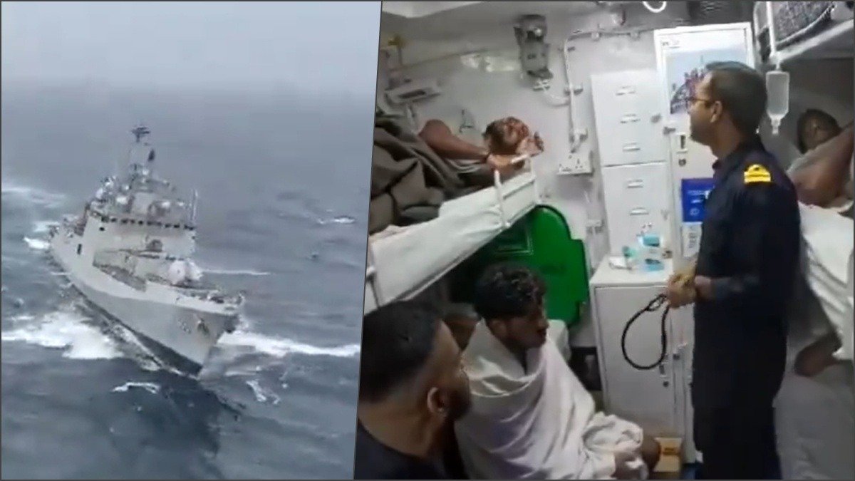 Indian Navy Rescues Eight Indians and a Sri Lankan from Capsized Oil Tanker MT Falcon Prestige