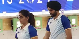 Manu Bhaker and Sarabjot Singh