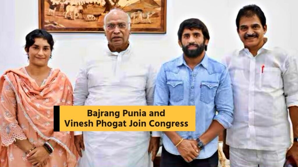 Bajrang Punia and Vinesh Phogat Join Congress