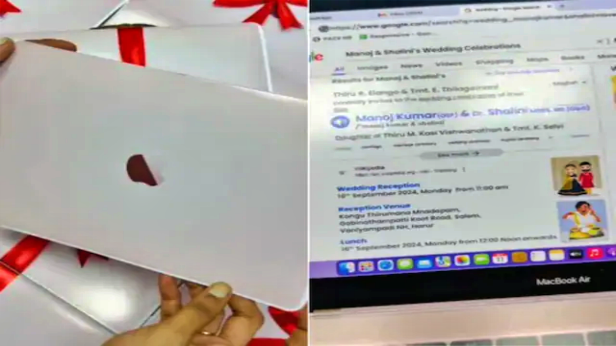Tech-Savvy Groom’s MacBook-Inspired Wedding Invitation Takes the Internet by Storm!