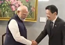 Modi met with his Singaporean counterpart