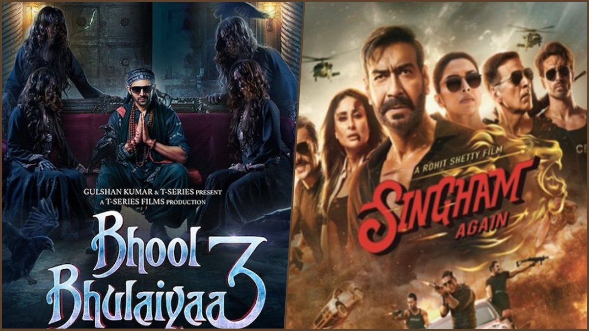 Diwali Box Office Battle: ‘Bhool Bhulaiyaa 3’ Outshines ‘Singham Again’ in a Clash of Titans