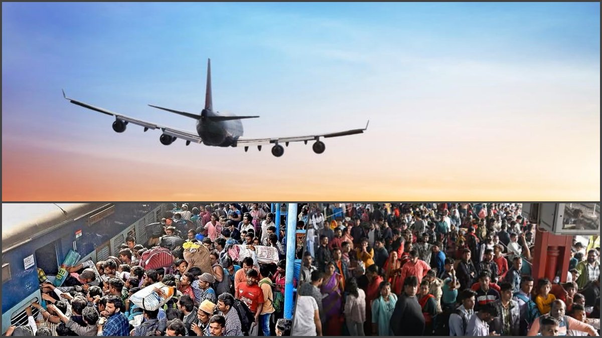 Chhath Puja Rush: Trains to Bihar, Jharkhand, and Eastern UP Overflow with Passengers, Airfares Skyrocket