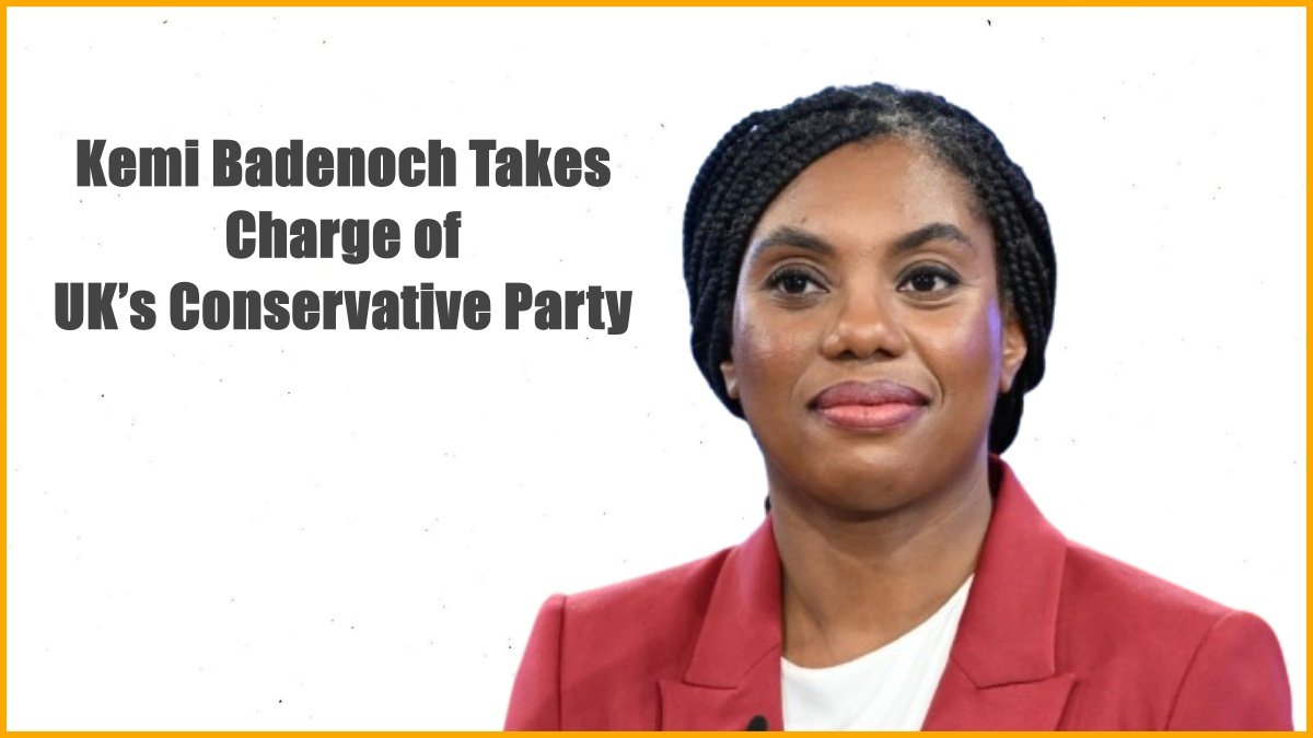 Kemi Badenoch Takes Charge of UK’s Conservative Party: Pledges to Revive Tory Core Values Amid Historic Losses