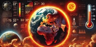 Rising temperatures due to climate change