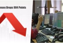 Sensex Drops 984 Points