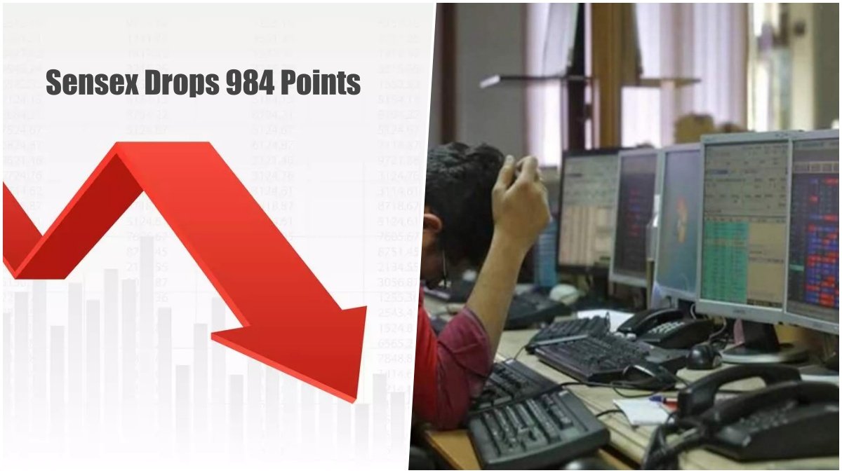 Market Bloodbath: Sensex Drops 984 Points, Investors Lose ₹6.88 Lakh Crore in One Day