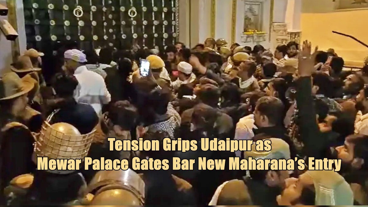 Royal Family Feud Escalates: Tension Grips Udaipur as Mewar Palace Gates Bar New Maharana’s Entry