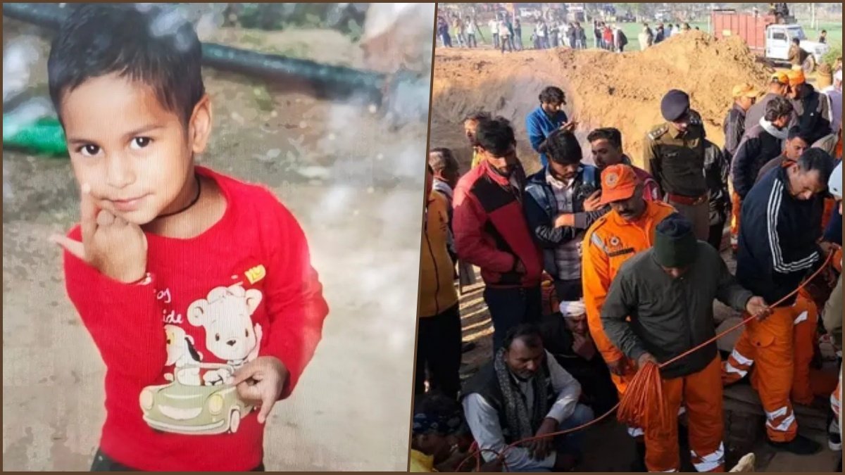 Tragedy in Rajasthan: 5-Year-Old Aryan Dies After 55-Hour Rescue Attempt from 150-Foot Borewell