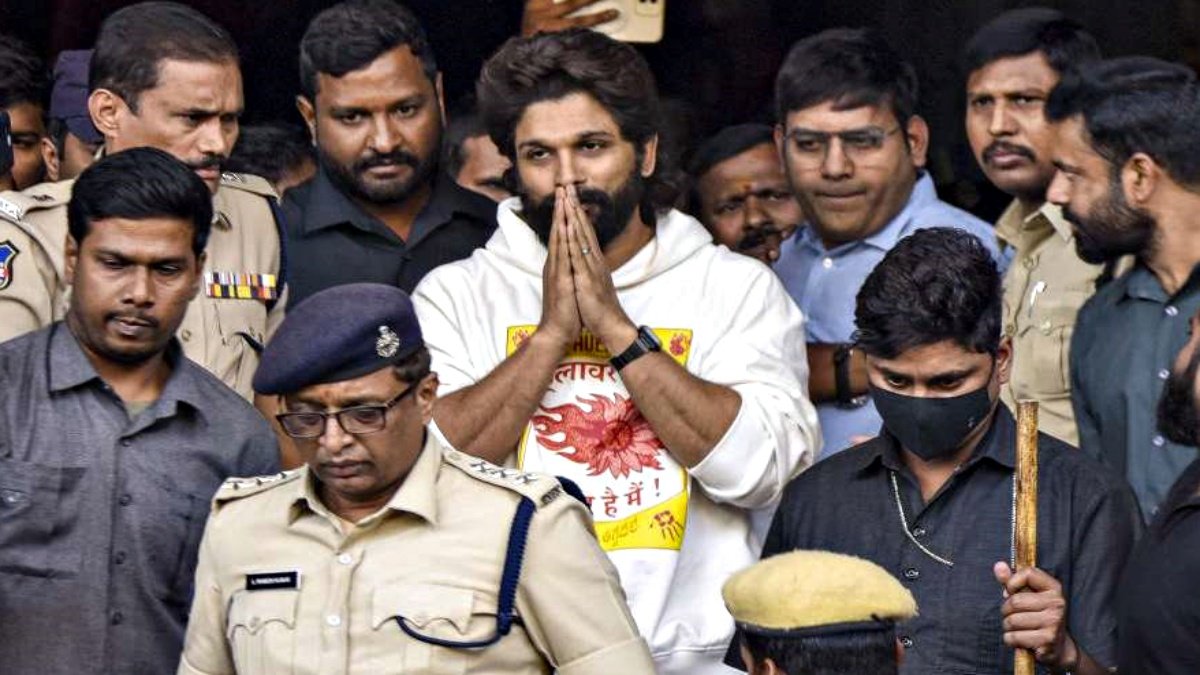 Allu Arjuns Arrest Sparks Controversy | PalPal News Hub | Latest National, Technology, and Astrology News Allu Arjuns Arrest Sparks Controversy