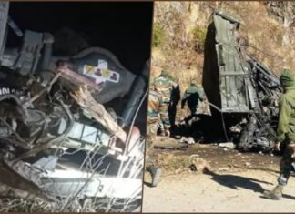 Army Vehicle Plunges into Gorge