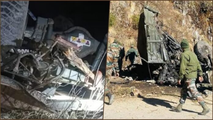 Army Vehicle Plunges into Gorge