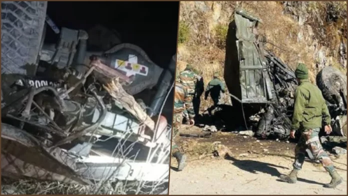 Army Vehicle Plunges into Gorge Army Vehicle Plunges into Gorge