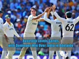 Australia Win Over India in Adelaide