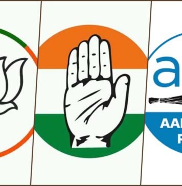 BJP-congress-Aap