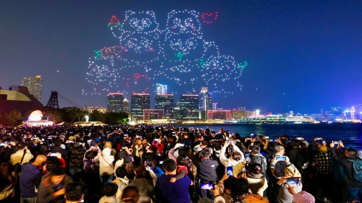 Sky Illuminated for Panda Conservation: Hong Kong Hosts Spectacular Pyrotechnic Drone Show