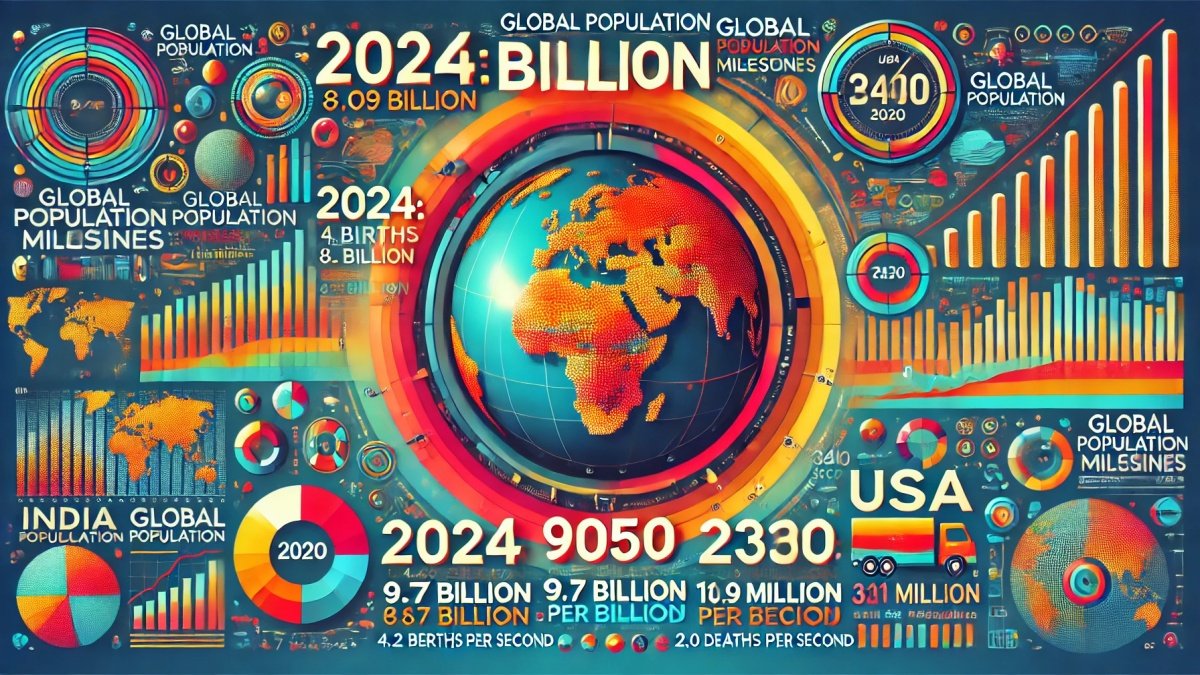 Global Population on the Rise: 2024 Ends with 8.09 Billion People Worldwide