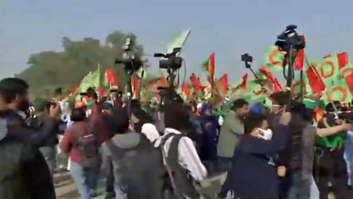 Standoff at Shambhu Border: Determined Farmers Prepare to March to Delhi Amid Police Resistance