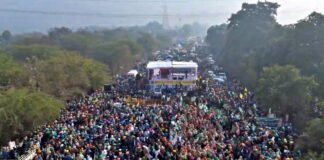 Farmers Mahapanchayat at Khanauri Border