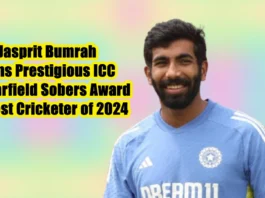 Jasprit Bumrah Wins Best Cricketer of 2024