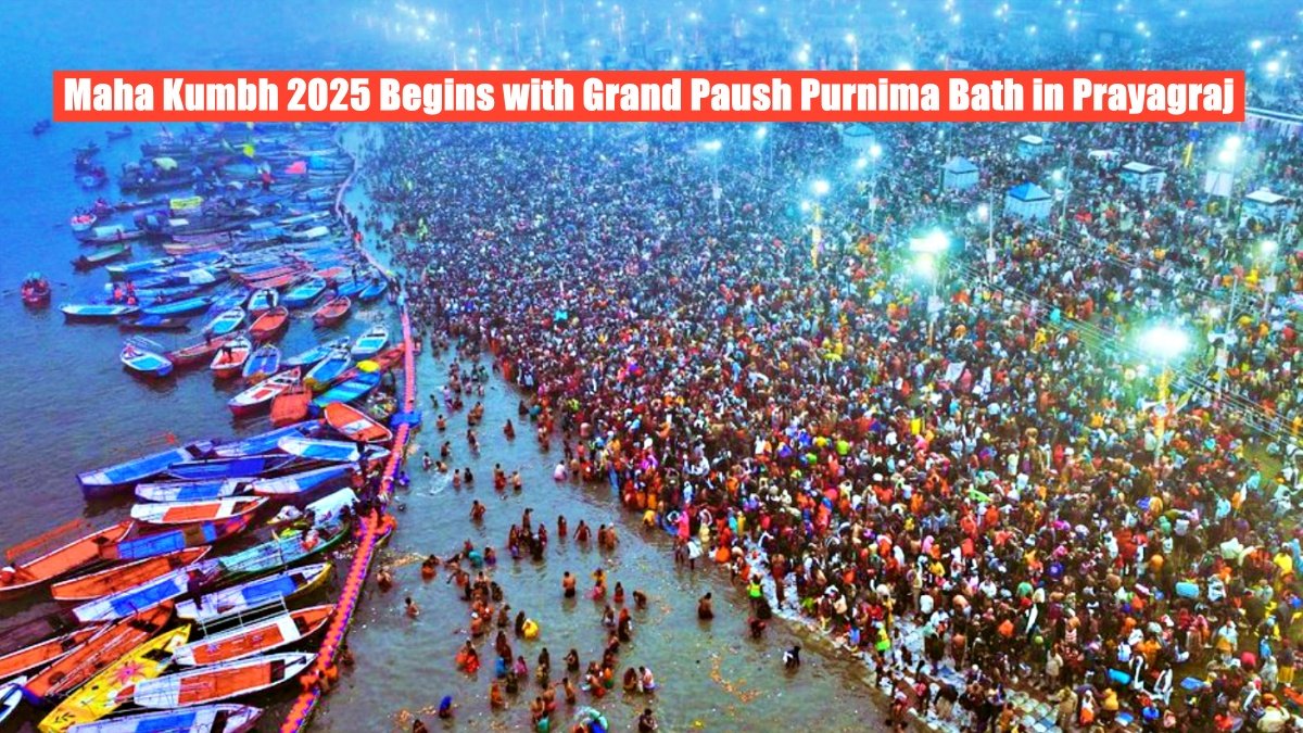 Maha Kumbh 2025 Begins with Grand Paush Purnima Bath in Prayagraj