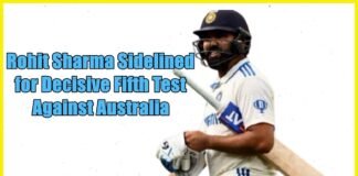 Rohit Sharma Sidelined for Fifth Test