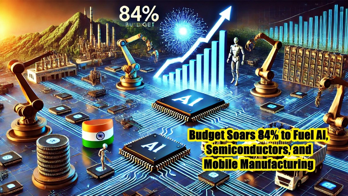 India Bets Big on Tech: Budget Soars 84% to Fuel AI, Semiconductors, and Mobile Manufacturing