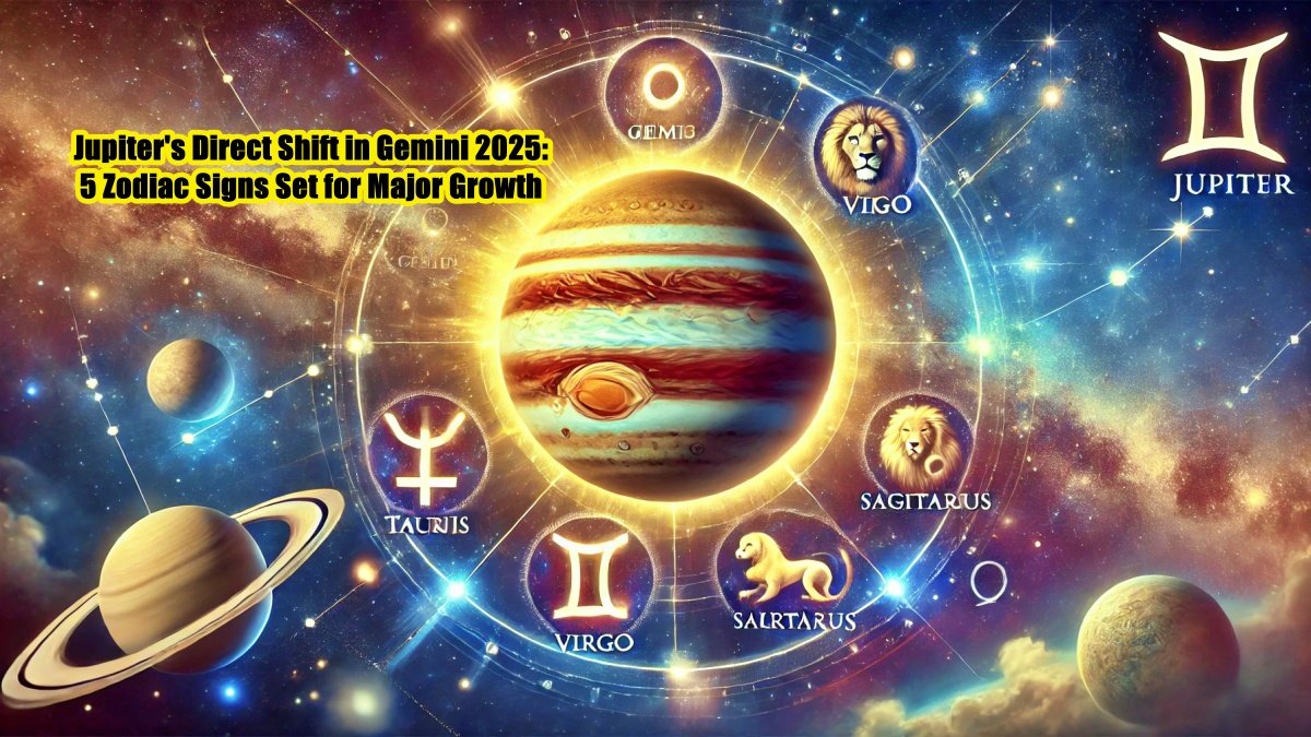 Jupiter’s Direct Shift in Gemini 2025: 5 Zodiac Signs Set for Major Growth