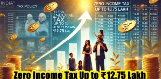 Zero Income Tax Up to ₹12.75 Lakh