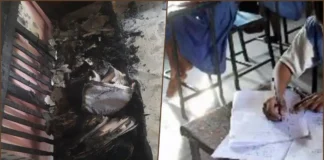 Class 12 Answer Sheets Burnt