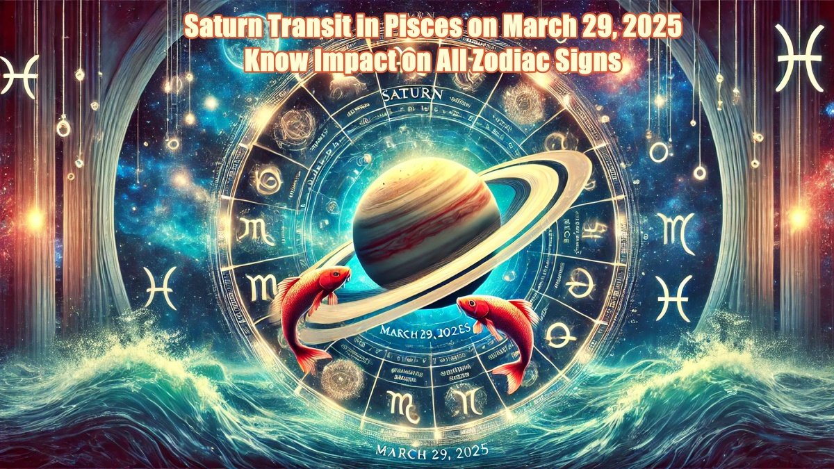 Saturn Transit in Pisces on March 29, 2025: Know Impact on All Zodiac Signs
