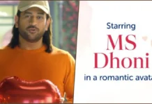 Dhoni in a romantic avatar
