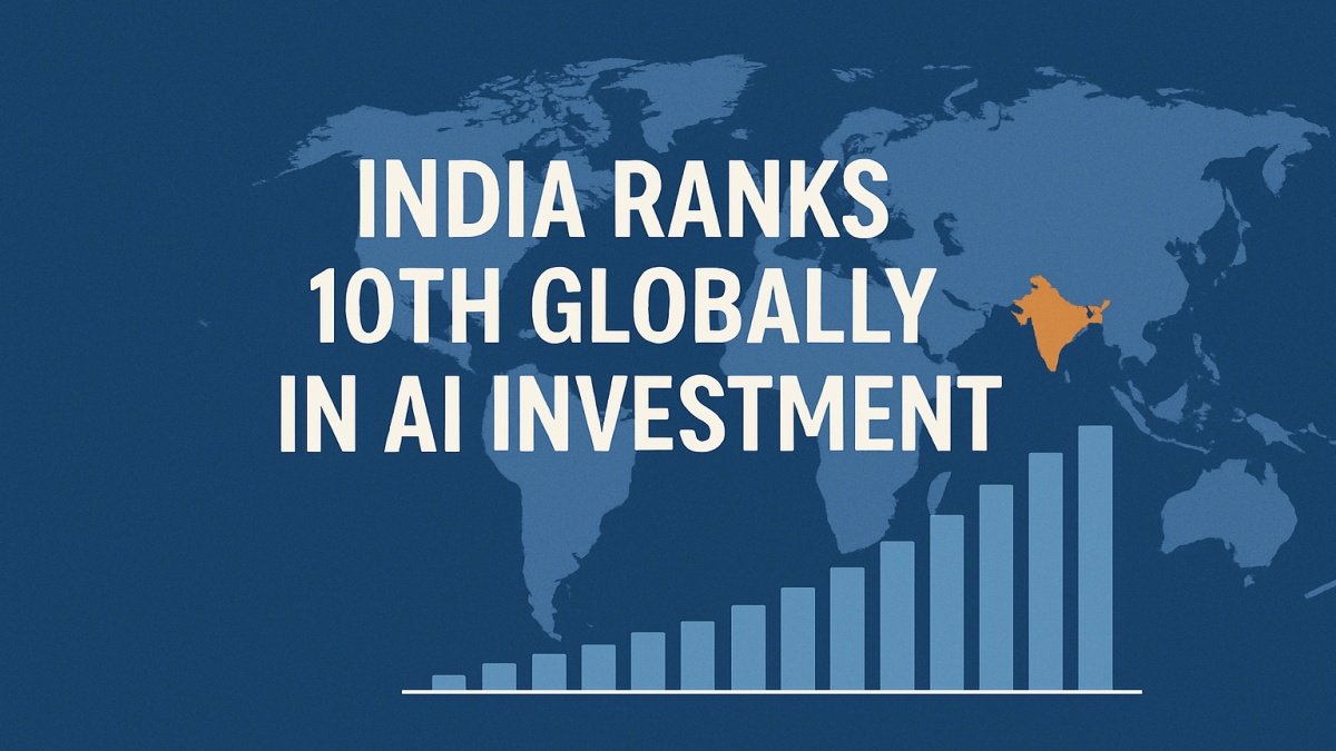 India Ranks 10th Globally in AI Investment with $1.4 Billion, UN Report Highlights Rapid Progress