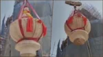 Kalash Installed on Ram Temple Spire in Ayodhya