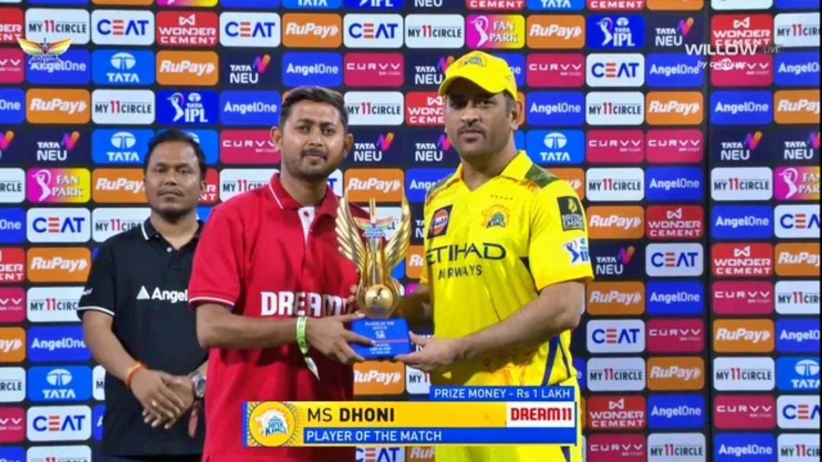 MS Dhoni Becomes Oldest IPL Player of the Match as CSK Stun LSG