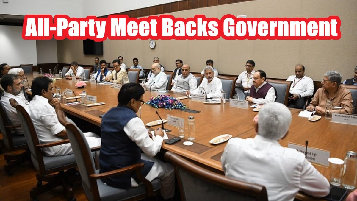India Vows Relentless Strikes on Terror, All-Party Meet Backs Government
