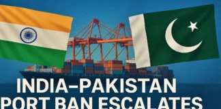 India-Pakistan Port Ban Escalates