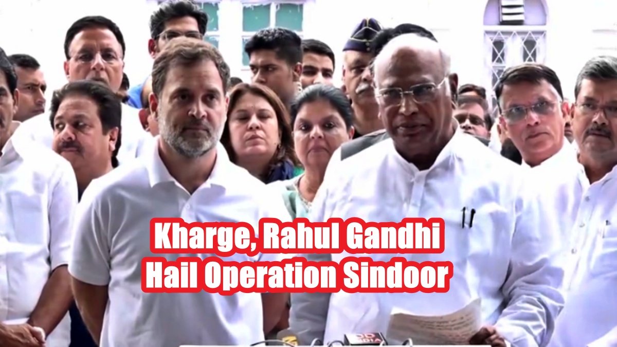 “Proud of Our Army”: Kharge, Rahul Gandhi Hail Operation Sindoor, Back Government